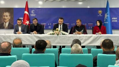 AK Parti Siirt İl Başkanı Av. Bahri Caner Özturan halkın