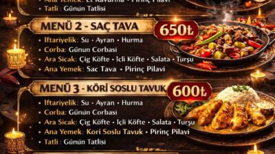 Siirt’te bazı kafe ve restorantlarda ramazan ayına özgü menüler hazırlanmaya