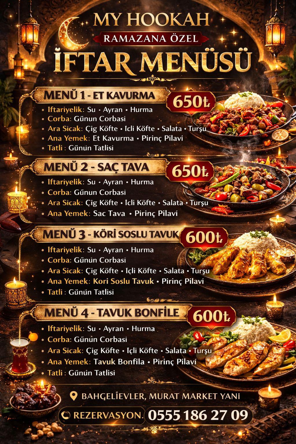 Siirt’te bazı kafe ve restorantlarda ramazan ayına özgü menüler hazırlanmaya