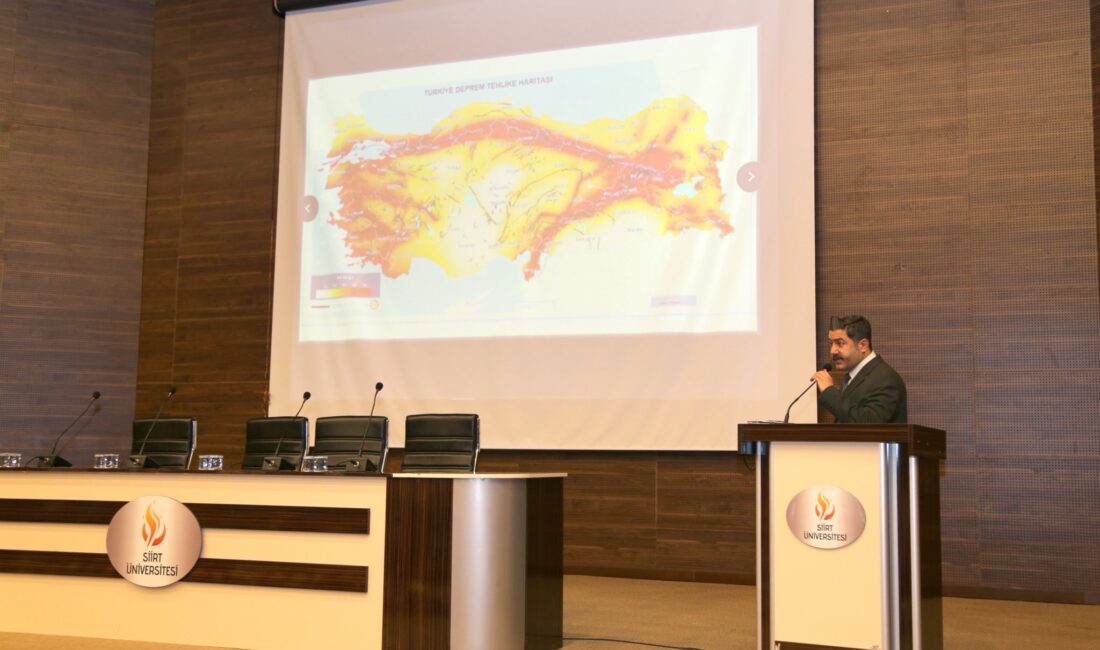 Siirt Üniversitesi tarafından düzenlenen “Deprem Gerçeği” konulu panele, Siirt Vali
