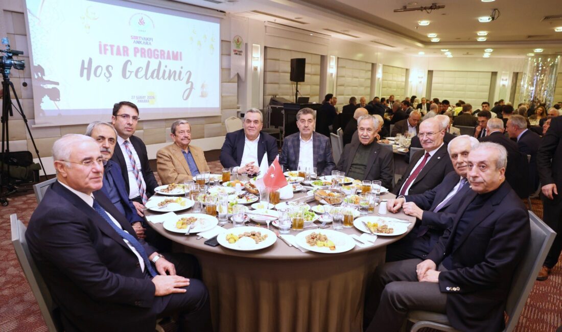Siirt Vakfı Ankara Şubesinin düzenlediği iftar yemeği, ülkemizin siyaset ve
