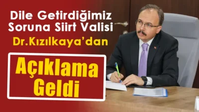 Genel yayın yönetmenimiz Ayhan Mergen’in, Siirt Eğitim ve Araştırma Hastanesinin