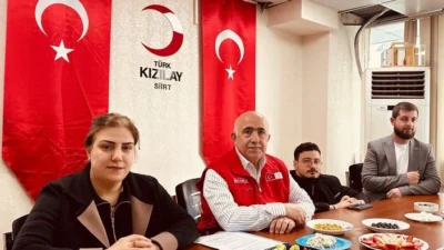 Türk Kızılay Siirt şube başkanı Nihat Altunç kendilerinin kurum olarak