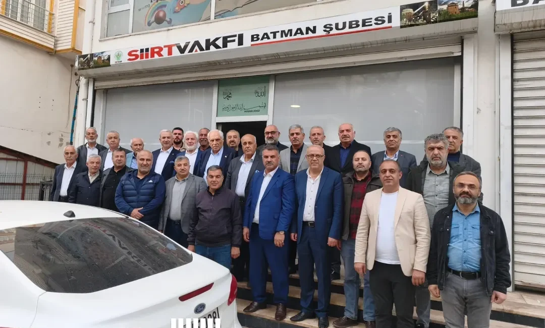 Siirt vakfı Ankara Şubesinden bir heyet Batman’da temaslarda bulundu.