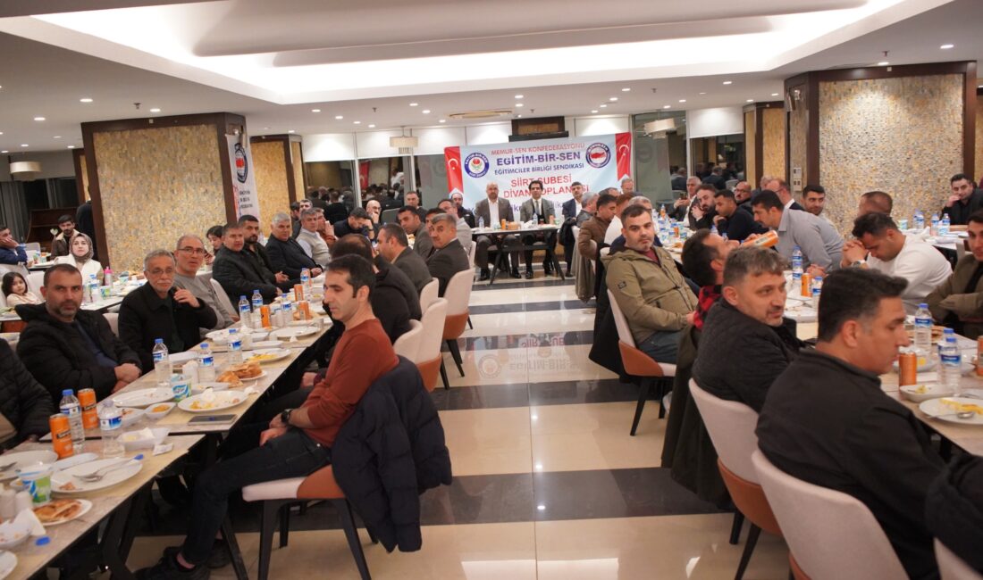 Eğitim Bir-Sen Siirt İl Başkanlığı’nın düzenlediği Divan Kurulu Toplantısı, geniş