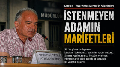 Bir kurum müdürü düşünün, görev yaptığı ilde diplomatik deyimle “persona