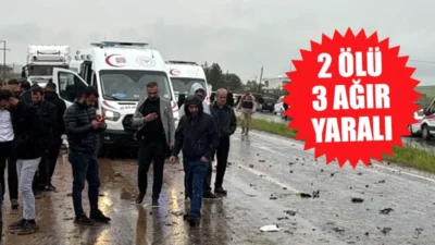 Siirt’in Kurtalan ilçesinde otomobil ile kamyonetin çarpışması sonucu 2 kişi