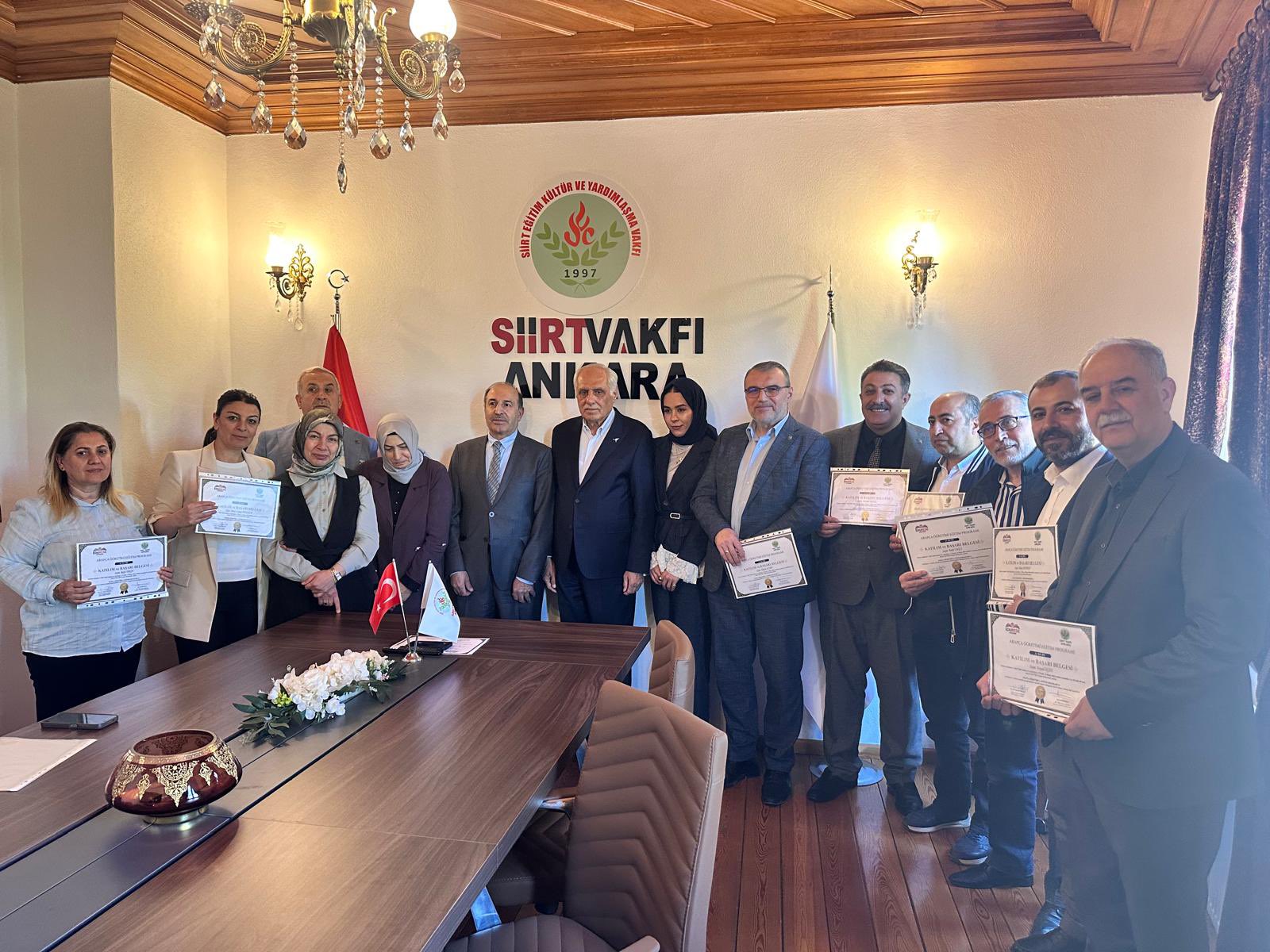 Siirt Vakfı Ankara Şubesi tarafından, Edurese Akademi iş birliğiyle düzenlenen
