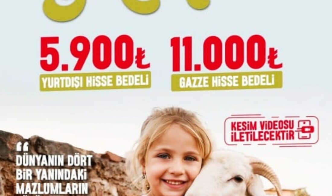 Kurban Bayramı yaklaşırken yardım kuruluşları da bağış kampanyalarını duyurmaya başladı.