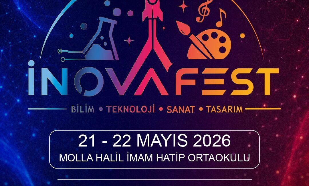 Bilim, Teknoloji, Sanat ve Tasarım Festivali Düzenlenecek Eğitimde yenilikçi projeleriyle dikkat çeken Molla Halil İmam Hatip Ortaokulu,