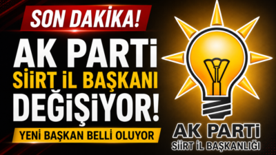 AK Parti Siirt İl Başkanı Bahri Caner Özturan'ın görevinden istifa