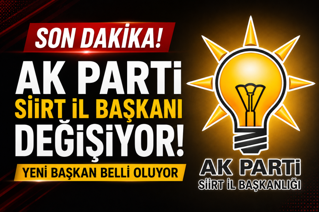 AK Parti Siirt İl Başkanı Bahri Caner Özturan'ın görevinden istifa