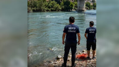 SİİRT (SiirtPress) – Siirt'te serinlemek amacıyla Botan Nehri'ne giren bir