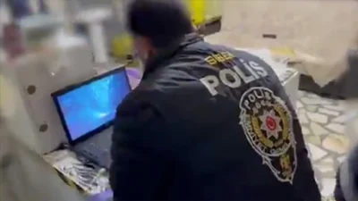 Siirt'te yasa dışı bahis faaliyetlerine yönelik yürütülen çalışma kapsamında yaklaşık