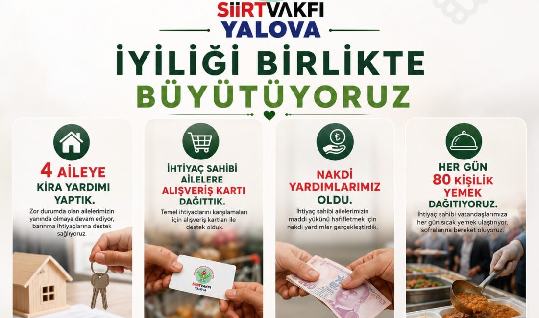 Siirt eğitim Kültür ve dayanışma vakfı Yalova Şubesi kırık gönüllere