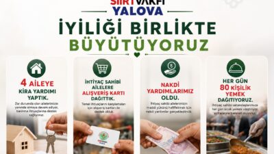 Siirt eğitim Kültür ve dayanışma vakfı Yalova Şubesi kırık gönüllere