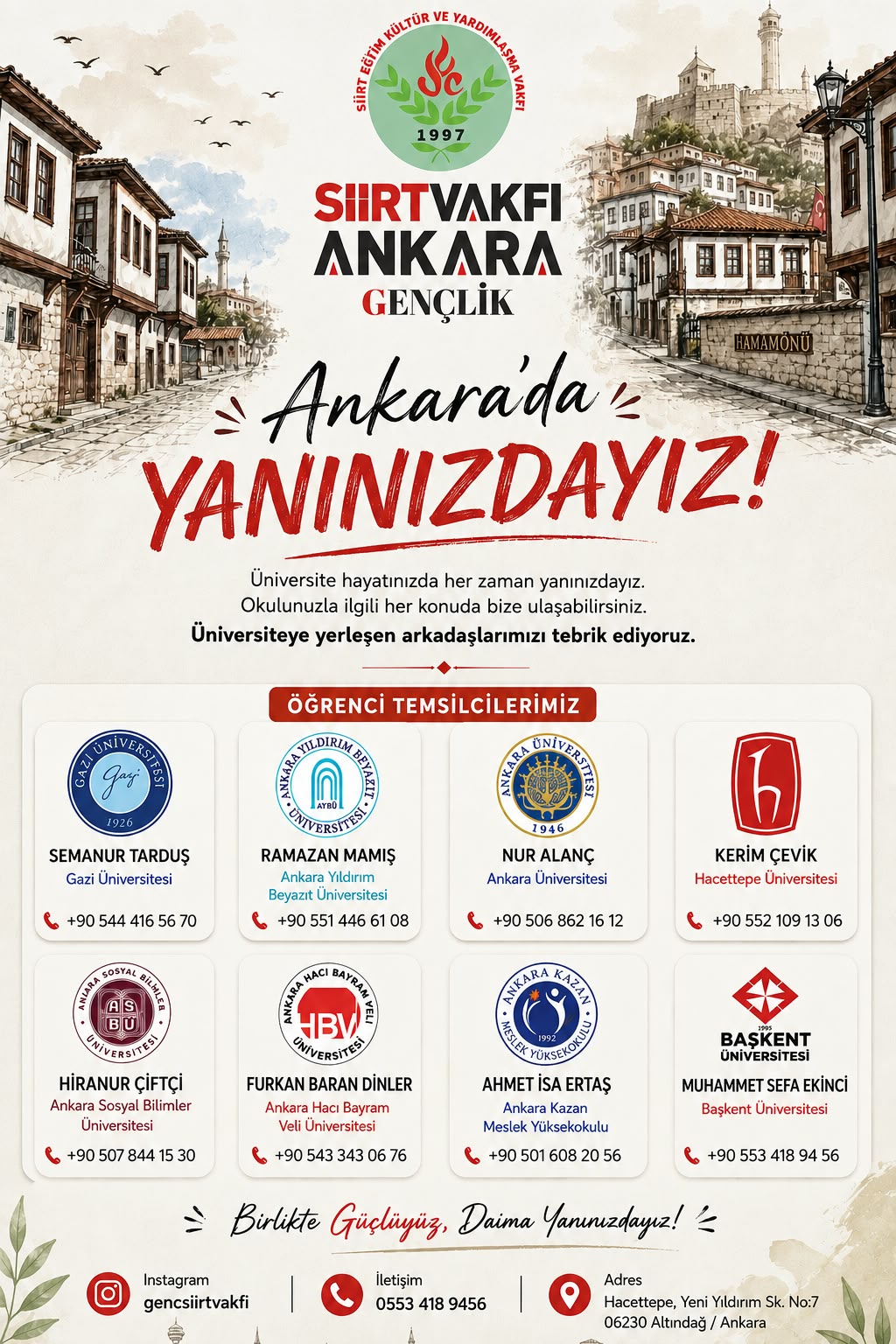 Siirt Eğitim Kültür ve Yardımlaşma Vakfı Ankara Şubesi Gençlik Kolları