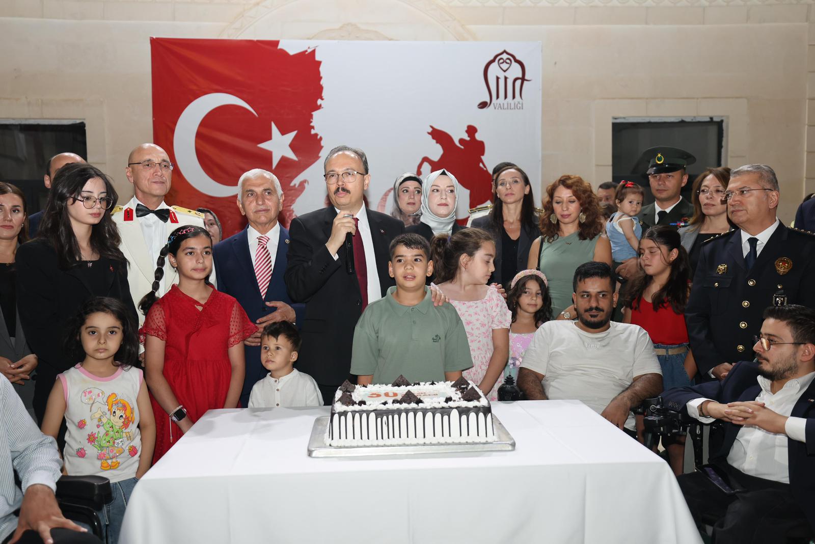 Siirt’te 30 Ağustos Zafer Bayramı Resepsiyonu Düzenlendi.