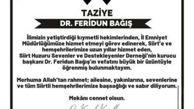 “İlimizin yetiştirdiği kıymetli hekimlerinden, İl Emniyet Müdürlüğümüze hizmet etmeyi görev