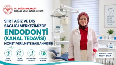 Siirt Ağız ve Diş Sağlığı Merkezinde; Restoratif Diş Tedavileri, Periodontoloji