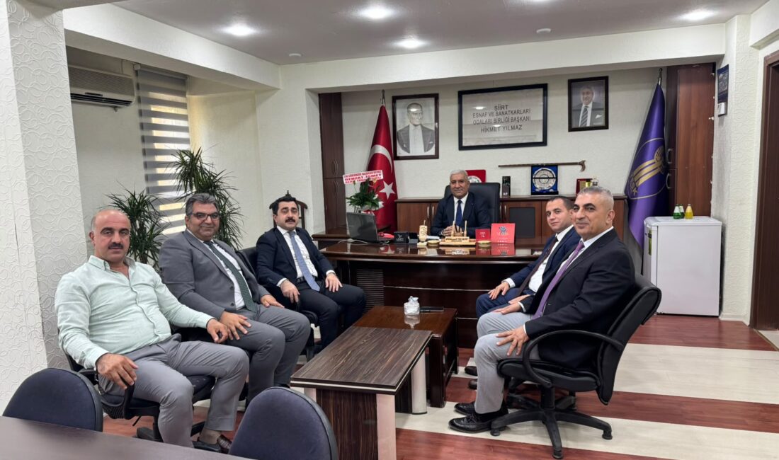 Siirt’te 39. Ahilik Haftası kapsamında Vali yardımcılarından Esnaf ve Sanatkarlar Odaları Birliğine ziyaret 39. Ahilik Haftası kutlamaları kapsamında Siirt Vali Yardımcıları Birkan Tatlısöz