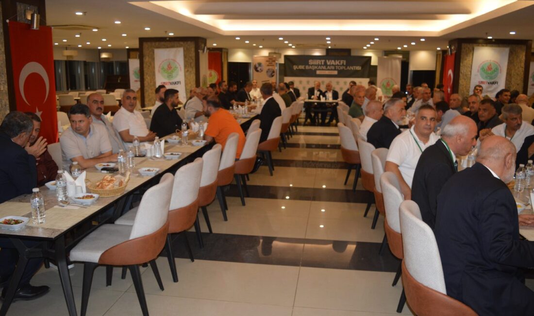 Siirt Vakfı’nın 2026 buluşması Siirt’te: 18 il başkanı bir araya geldi Siirt Vakfı’nın her yıl farklı illerde düzenlediği Şube Başkanları Toplantısı’nın