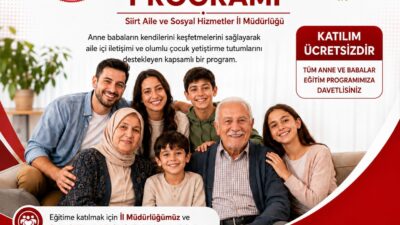 Siirt’te aile içi iletişimin güçlendirilmesi ve çocukların daha sağlıklı bir