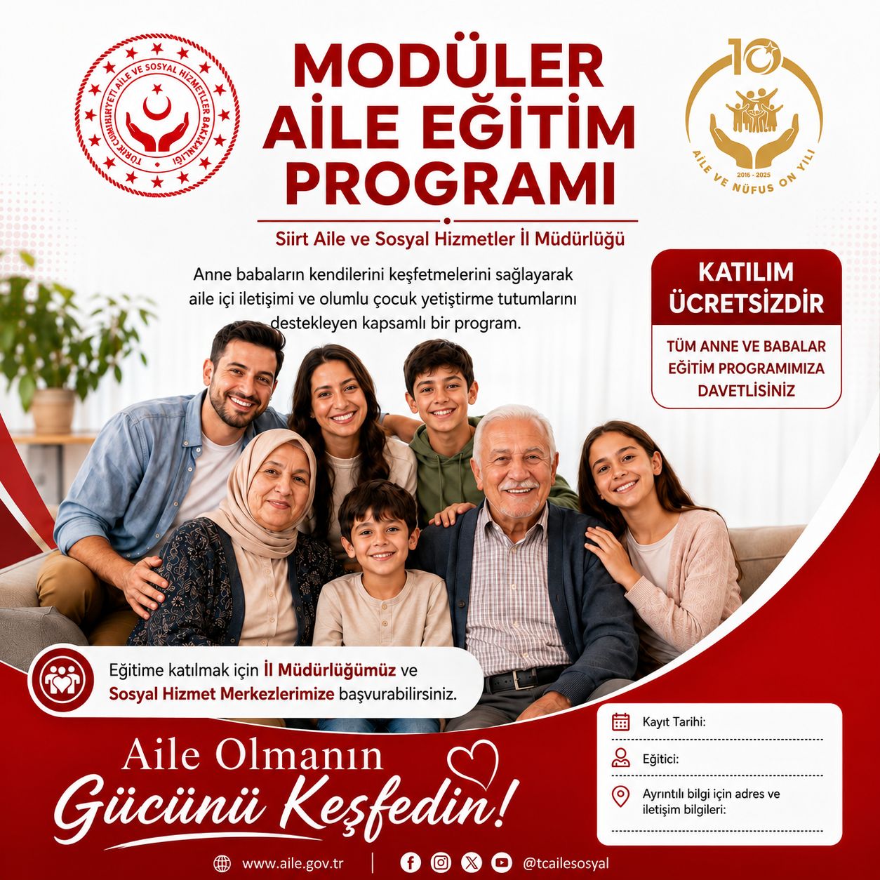 Siirt’te aile içi iletişimin güçlendirilmesi ve çocukların daha sağlıklı bir